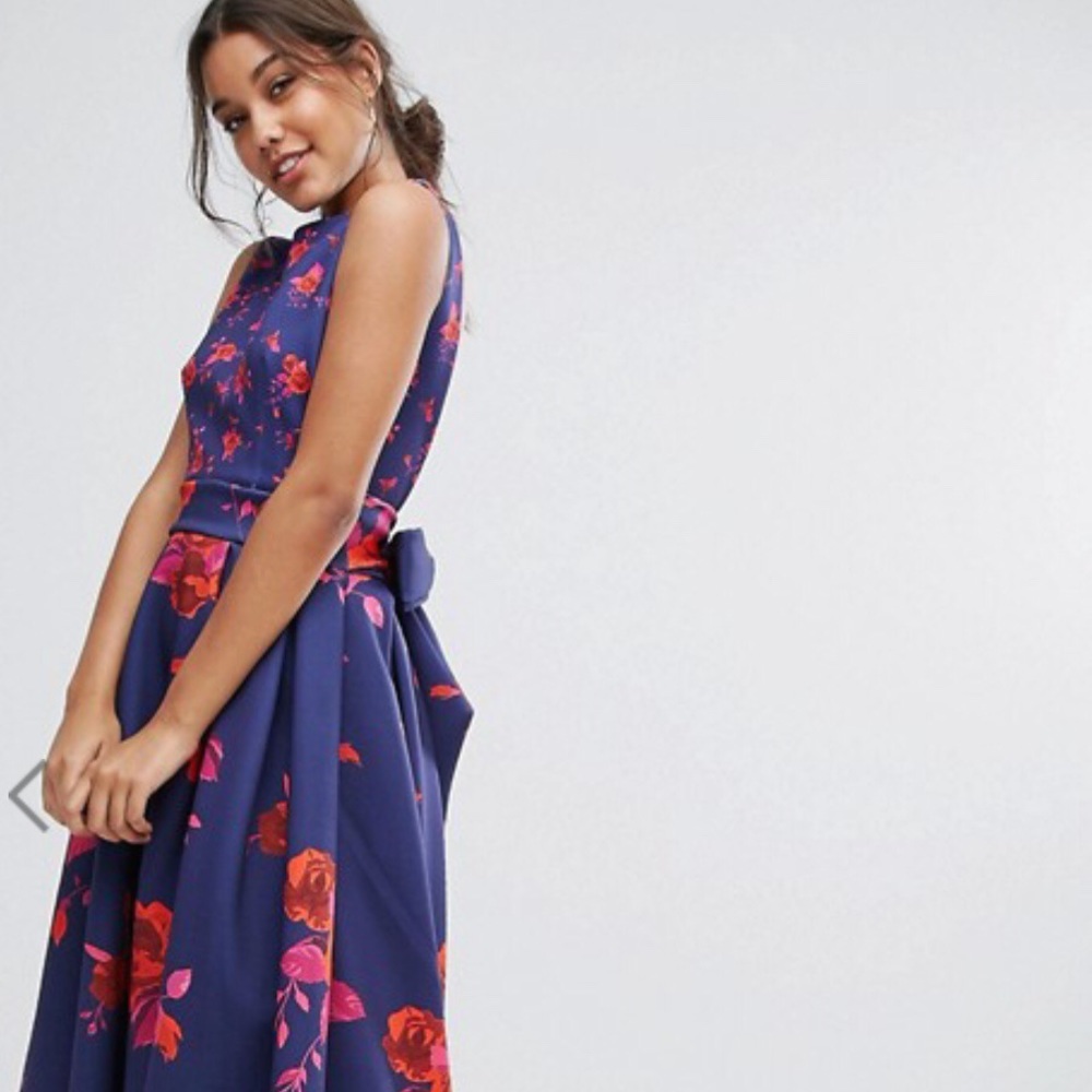 Midi Dress With Full Circle Skirt from ASOS